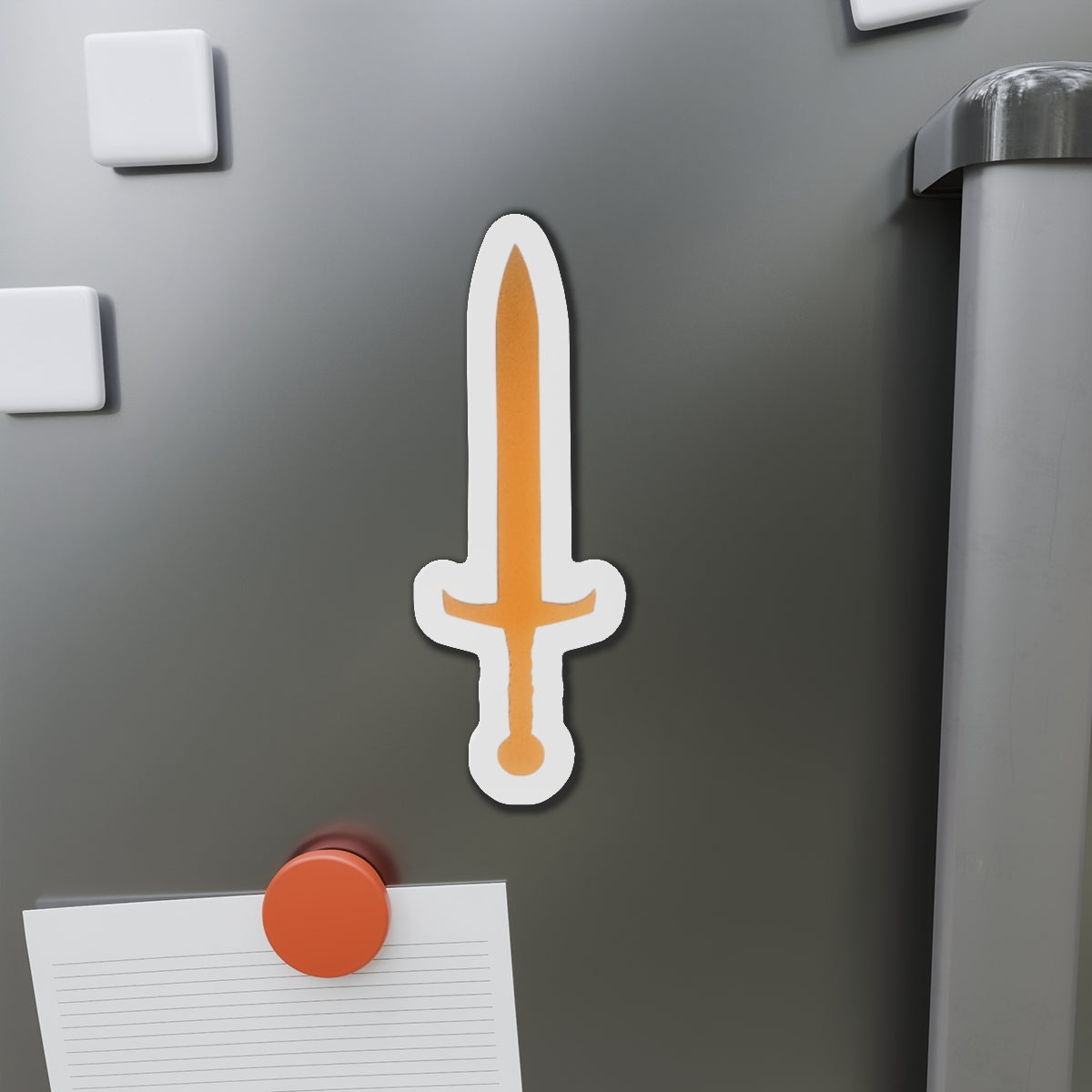 Piktrik Sword Paddle Skin – Golden Surge (Gold) Pickleball - Die-Cut Magnets