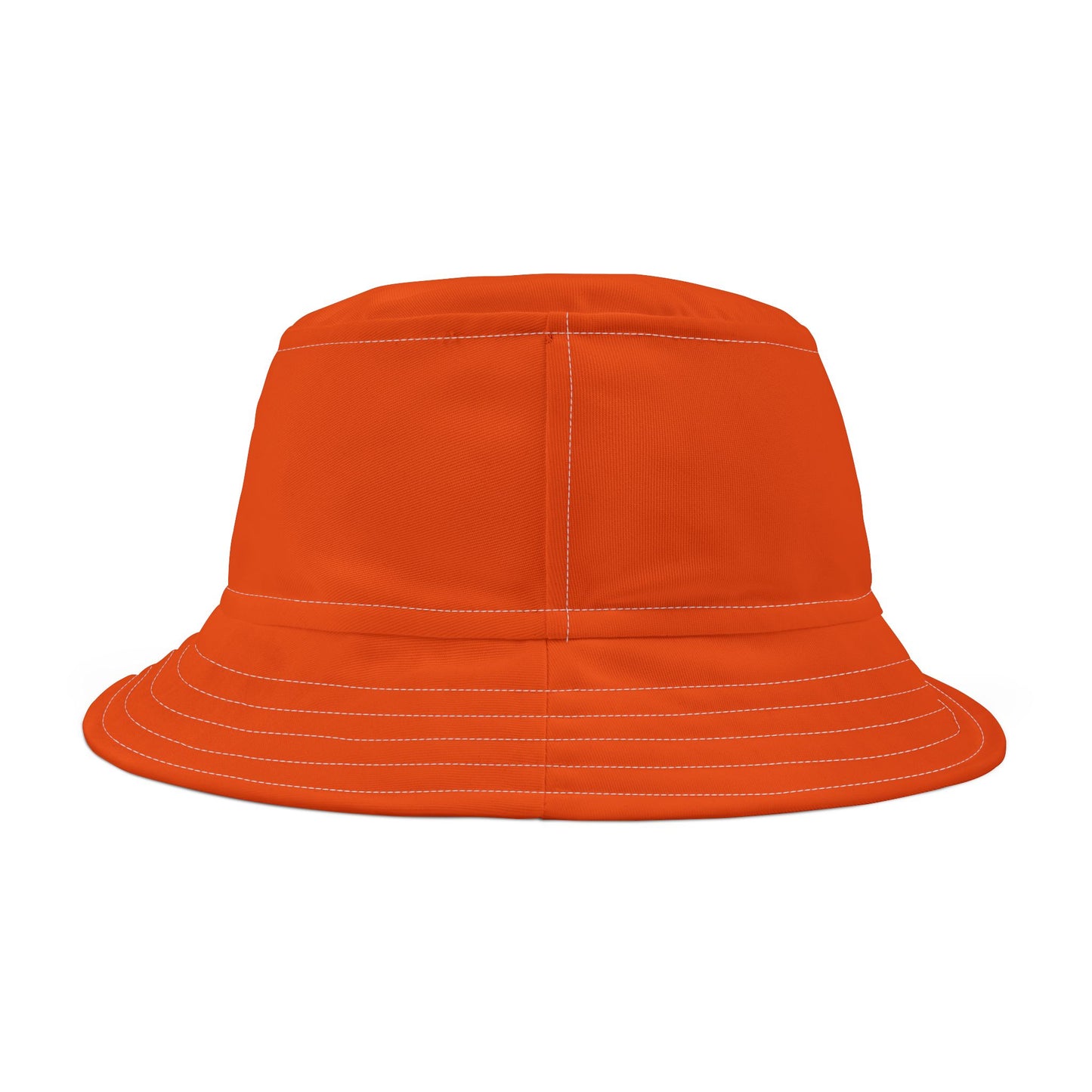 Sombrero de pescador Piktrik – Diseño de ondas de llamas en verde lima eléctrico (verde neón) – Naranja