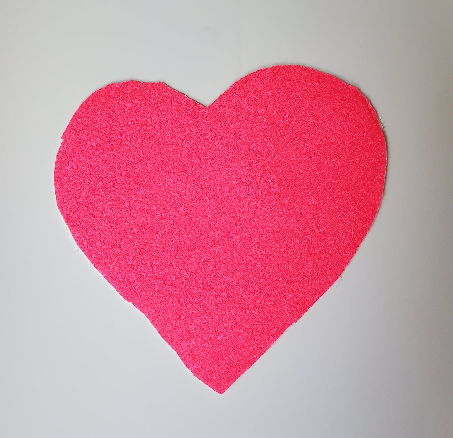 Piktrik Heart Grit Paddle Skin - Razor Pink Pulse (Neon Pink) Pickleball Paddle Accessory