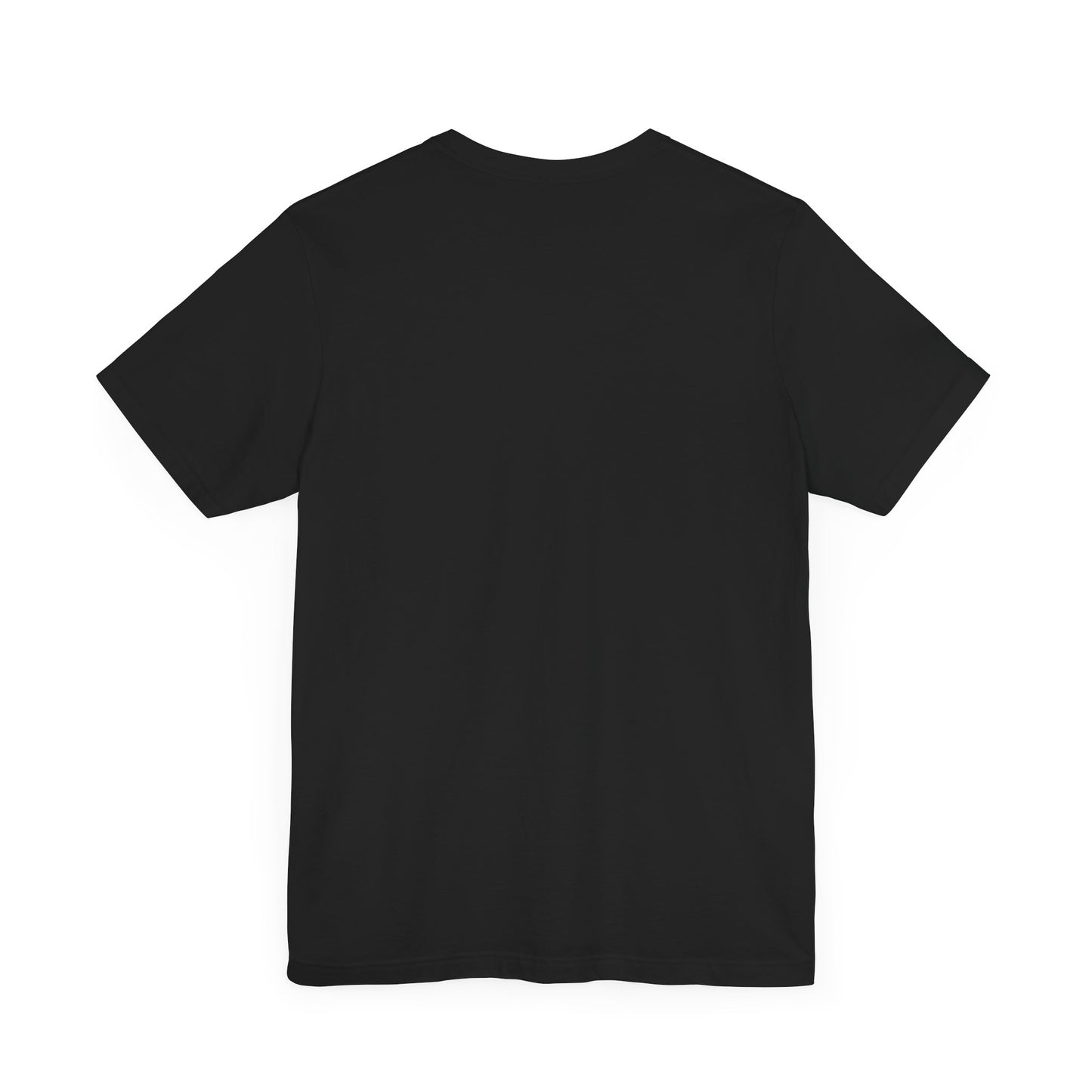 Camiseta de manga corta unisex Piktrik – Diseño de corazón en rosa voltaje (rosa neón) – Negro