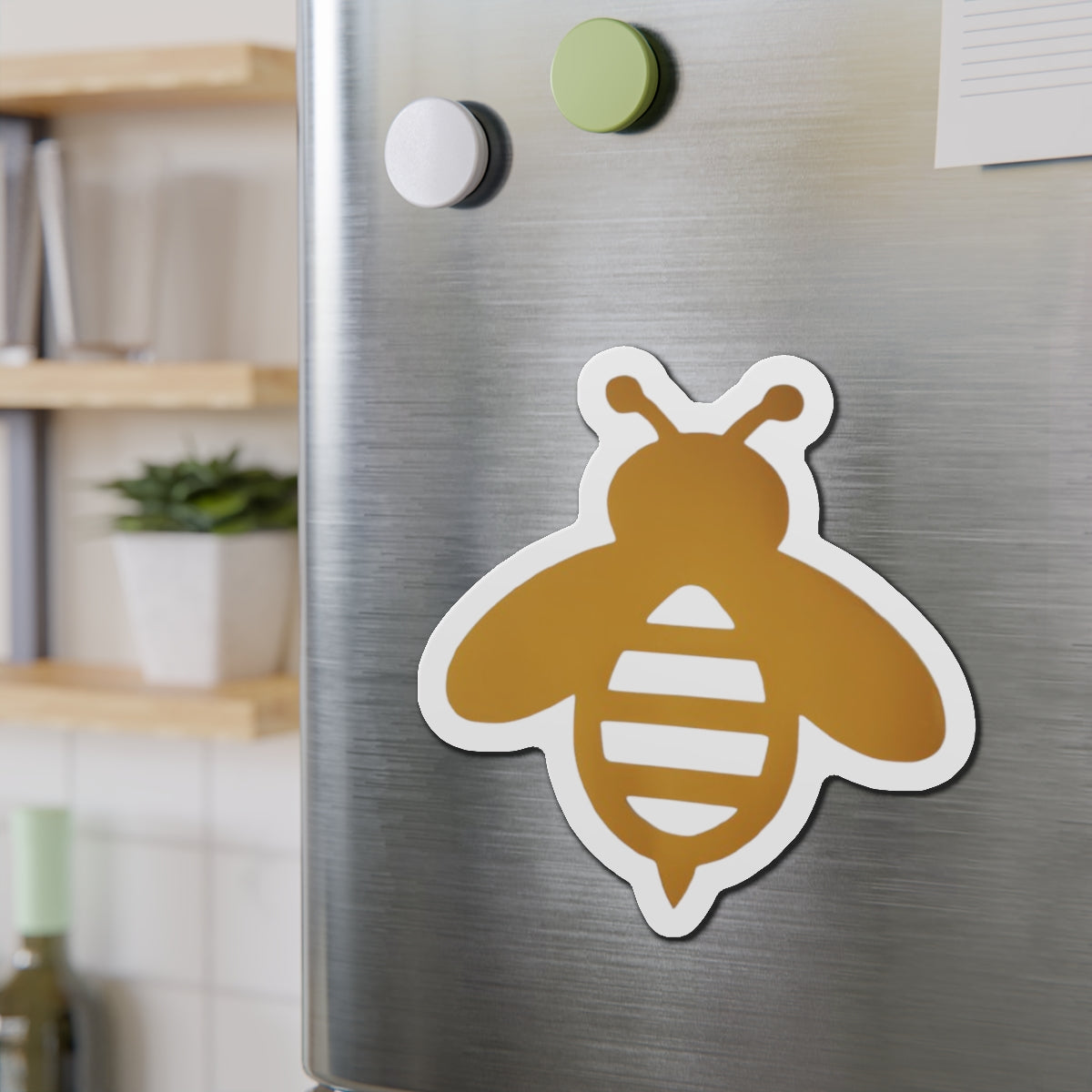 Piktrik Buzzing Bee Paddle Skin – Golden Surge (Gold) Pickleball - Die-Cut Magnets