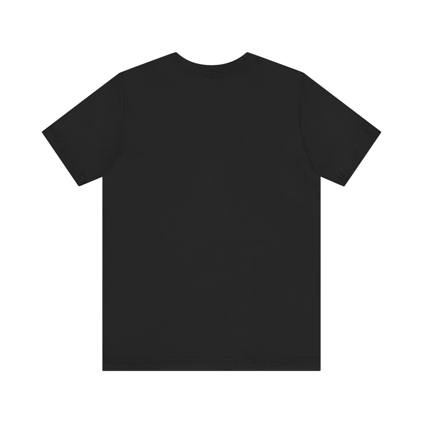 Camiseta de manga corta unisex Piktrik – Diseño de corazón en rosa voltaje (rosa neón) – Negro