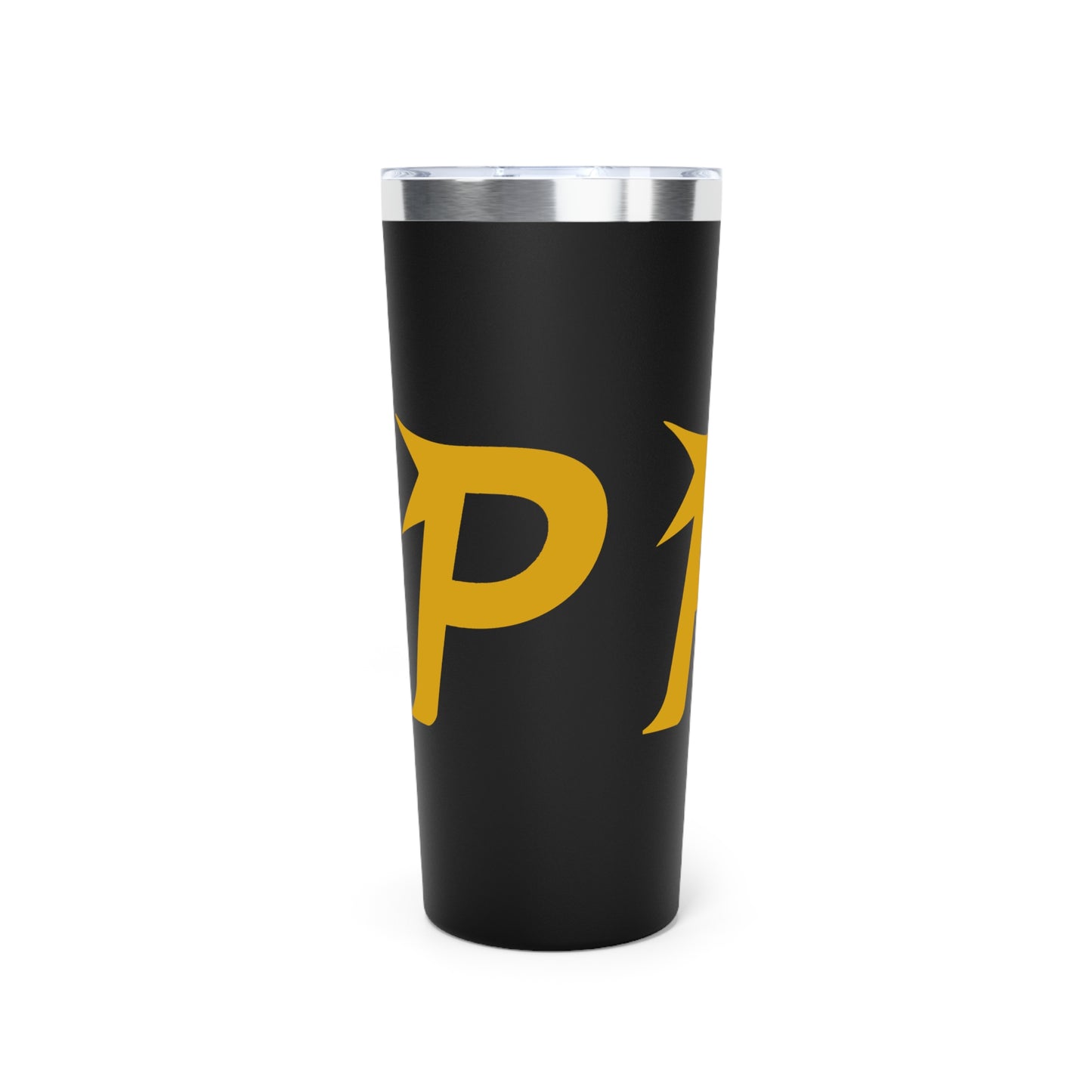 Piktrik Copper Vacuum Insulated Bottle 22oz – P Logo in Golden Surge (Gold) – Black