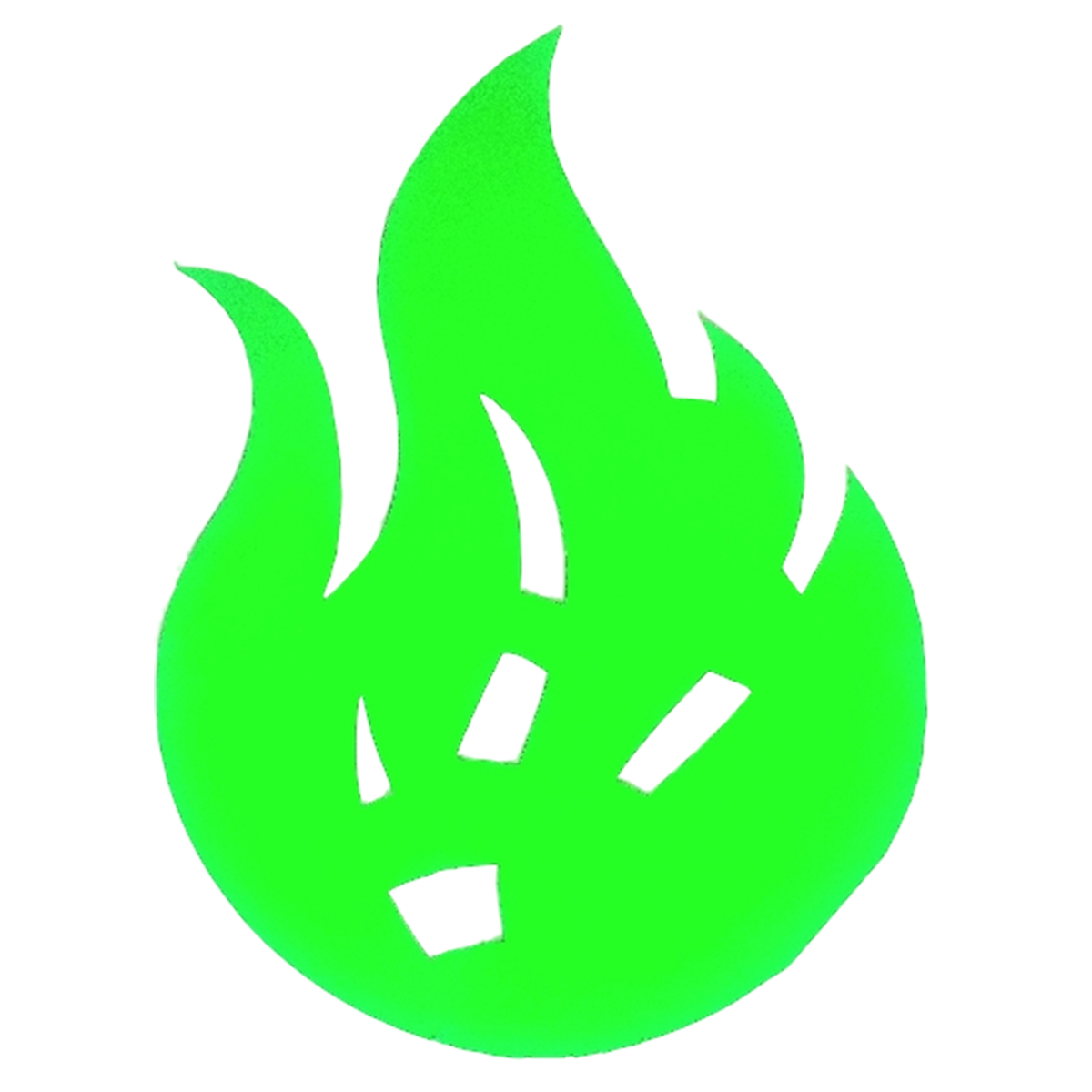 Diseño de paleta Piktrik Flame Wave – Accesorio de Pickleball color lima eléctrico (verde neón)