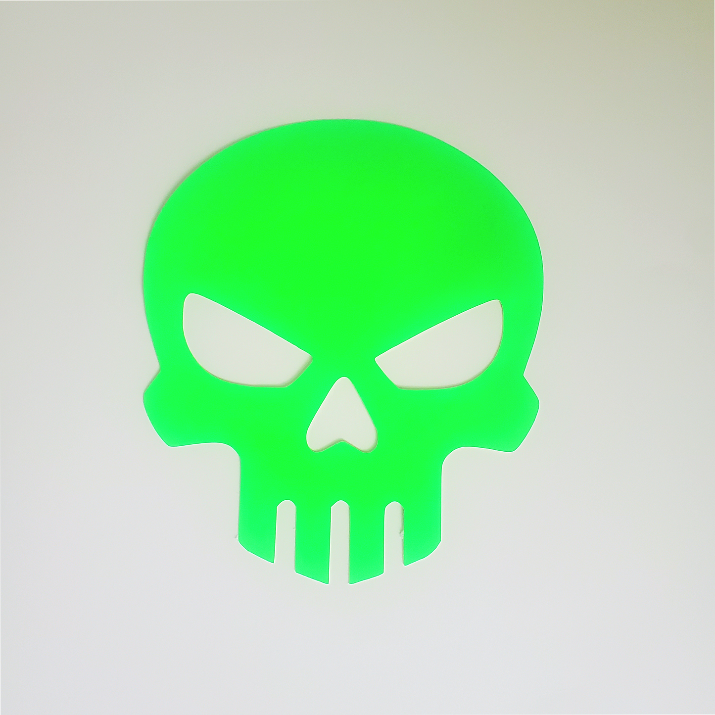 Piktrik Skull Paddle Skin – Electric Lime Blaze (Neon Green) Pickleball Paddle Accessory