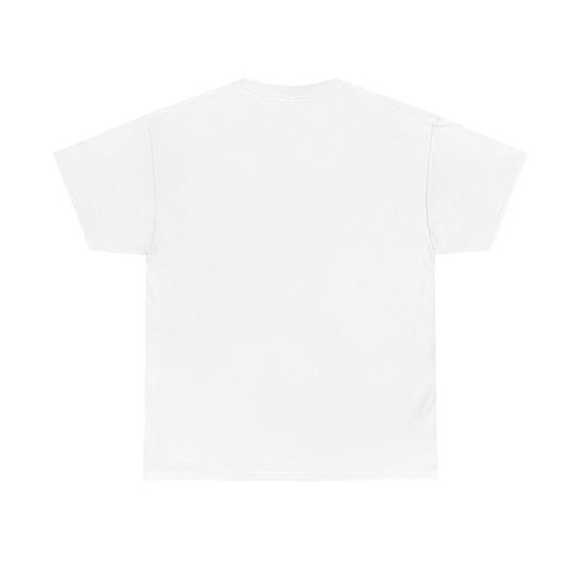 Piktrik Unisex Heavy Cotton Tee – Sword Design in Golden Surge (Gold) – White