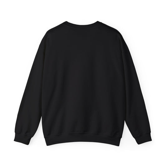 Piktrik Unisex Heavy Blend™ Crewneck Sweatshirt – Shield Design in Golden Surge (Gold) – Black