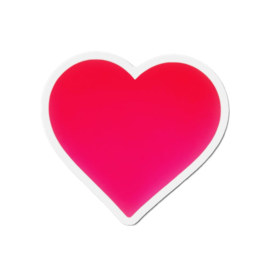 Piktrik Heart Paddle Skin – Voltage Pink (Neon Pink) Pickleball - Die-Cut Magnets