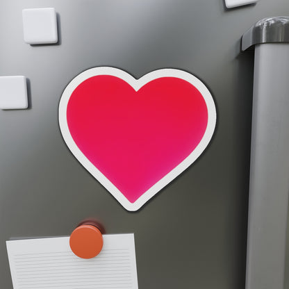 Piktrik Heart Paddle Skin – Voltage Pink (Neon Pink) Pickleball - Die-Cut Magnets