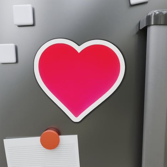 Piktrik Heart Paddle Skin – Voltage Pink (Neon Pink) Pickleball - Die-Cut Magnets
