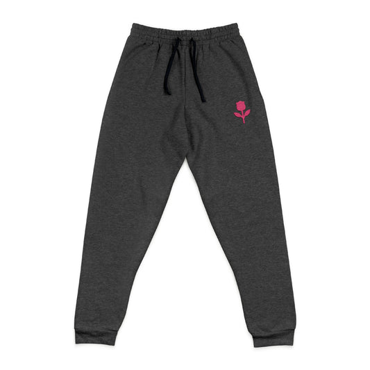 Petal Pop Flower – Voltage Pink (Neon Pink) Unisex Joggers (Embroidery)