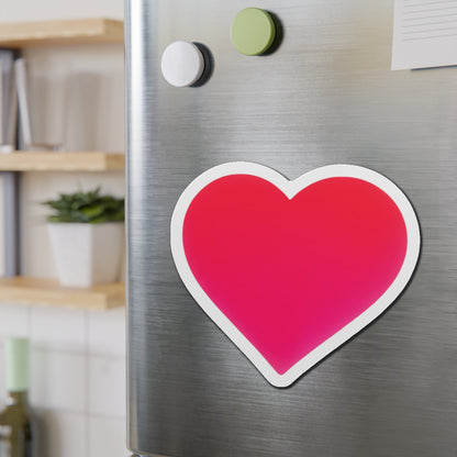 Piktrik Heart Paddle Skin – Voltage Pink (Neon Pink) Pickleball - Die-Cut Magnets