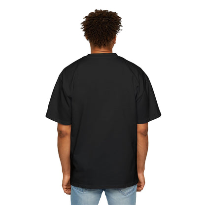 Piktrik Men's Heavy Oversized Tee – P Logo in Voltage Pink (Neon Pink) – Black