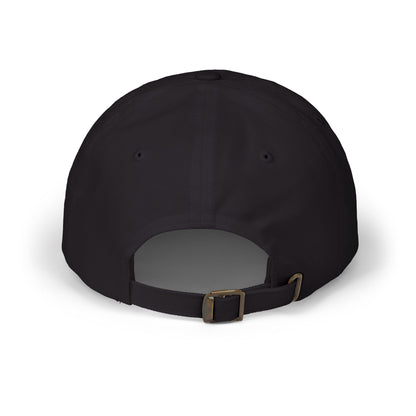 Gorra clásica Piktrik Dad con el logotipo P en verde neón (lima eléctrica) y negro 