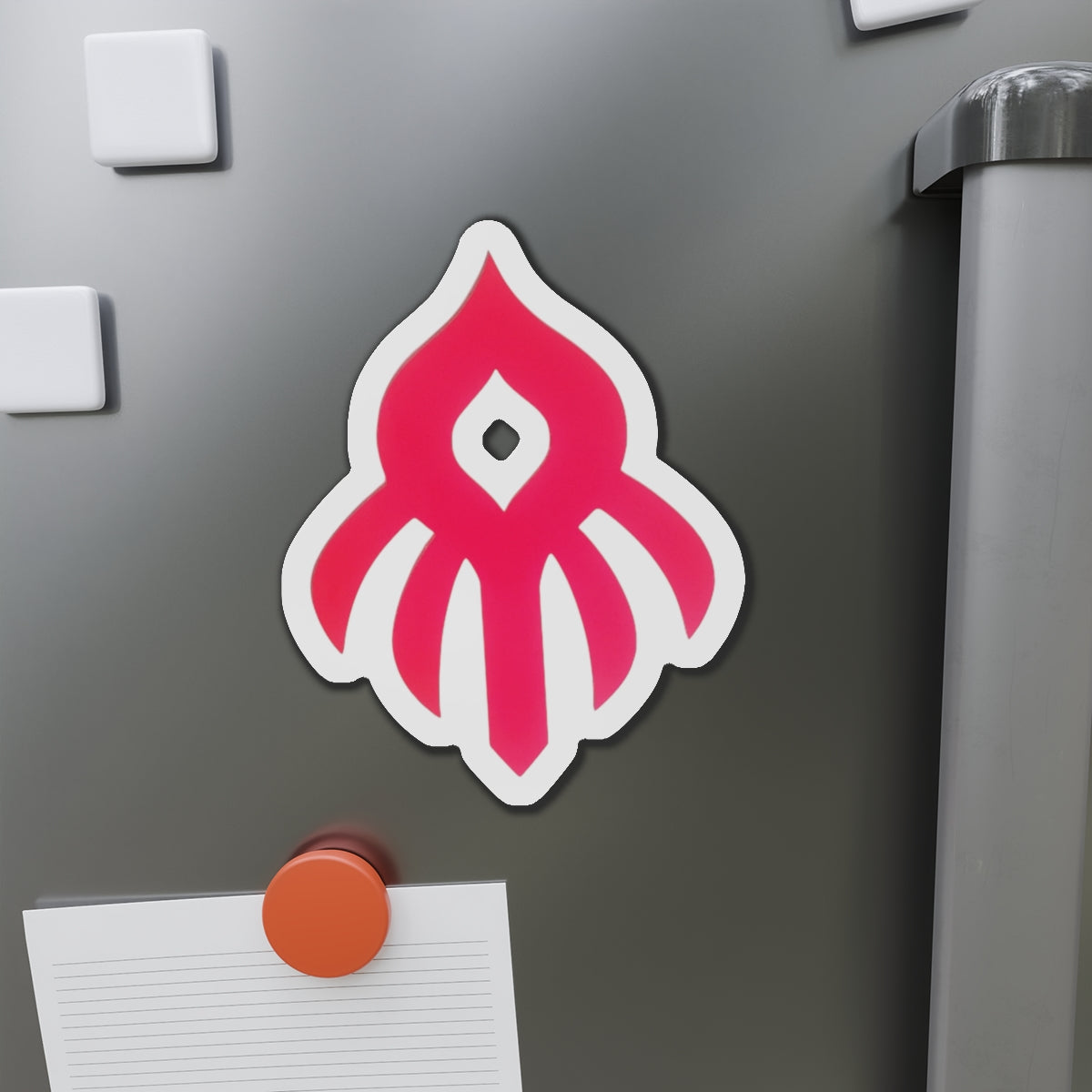 Piktrik Flare Paddle Skin – Voltage Pink (Neon Pink) Pickleball - Die-Cut Magnets