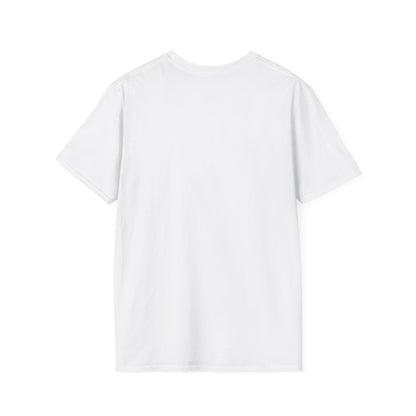 Piktrik Unisex Softstyle T-Shirt – P Logo in Voltage Pink (Neon Pink) – White