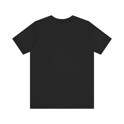 Camiseta de manga corta unisex Piktrik – Diseño de corazón en rosa voltaje (rosa neón) – Negro