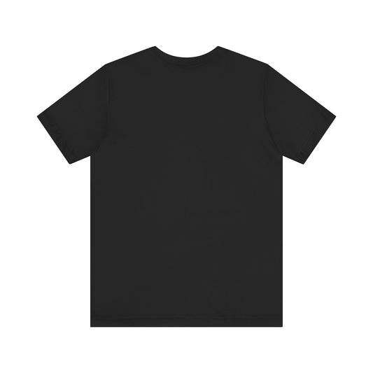 Piktrik Unisex Jersey Short Sleeve Tee – Heart Design in Voltage Pink (Neon Pink) – Black