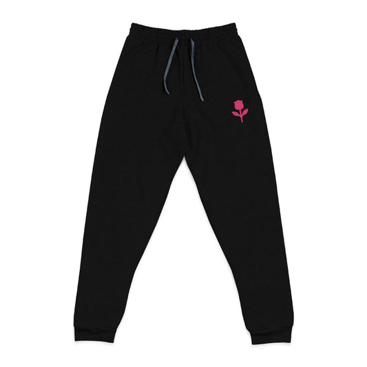 Petal Pop Flower – Voltage Pink (Neon Pink) Unisex Joggers (Embroidery)