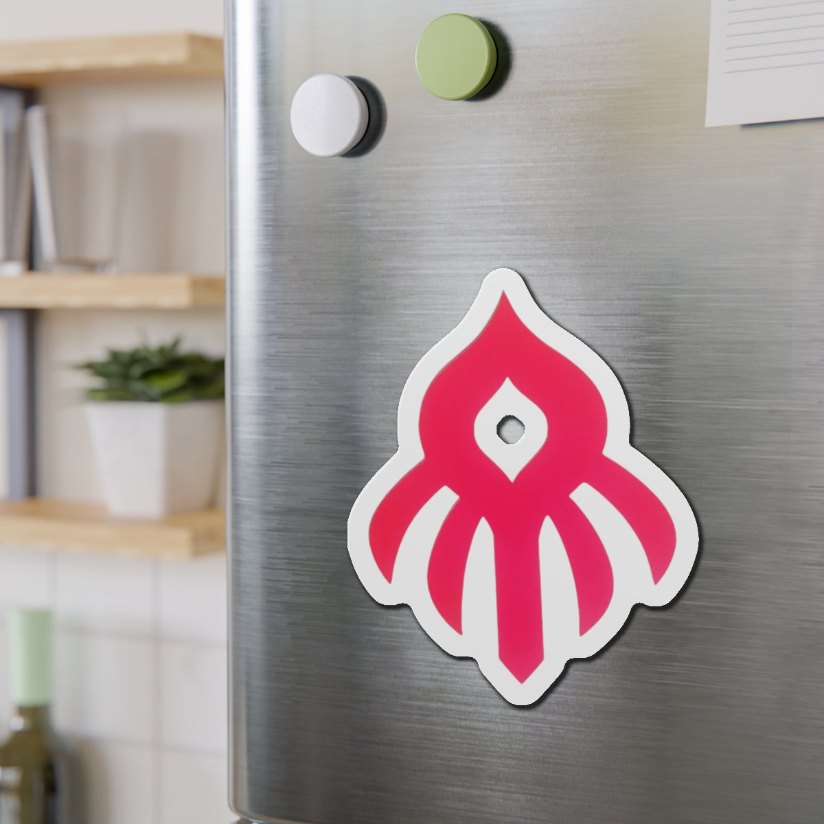 Piktrik Flare Paddle Skin – Voltage Pink (Neon Pink) Pickleball - Die-Cut Magnets
