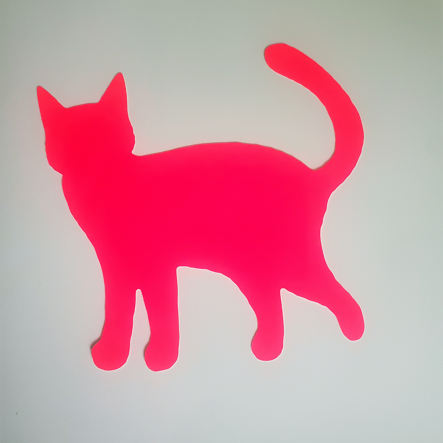 Piktrik Prowling Cat Paddle Skin – Voltage Pink (Neon Pink) Pickleball Paddle Accessory