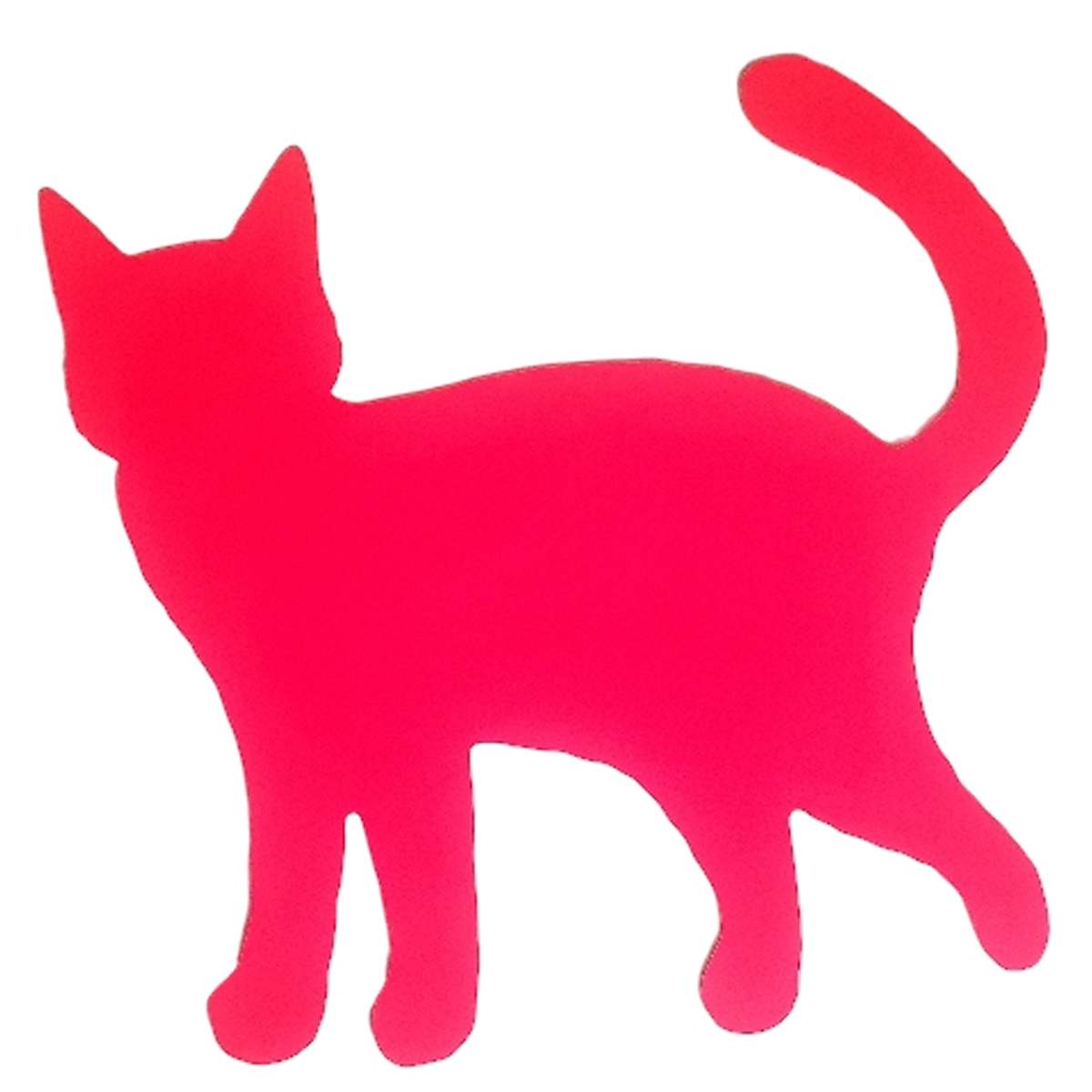Piktrik Prowling Cat Paddle Skin – Voltage Pink (Neon Pink) Pickleball Paddle Accessory