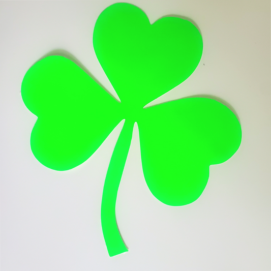 Piktrik Clover Charm Paddle Skin – Electric Lime Blaze (Neon Green) Pickleball Paddle Accessory